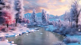 FALL ASLEEP IMMEDIATELY with Winter Relaxing Cello &amp; Piano Music - Relaxing Sleep Music