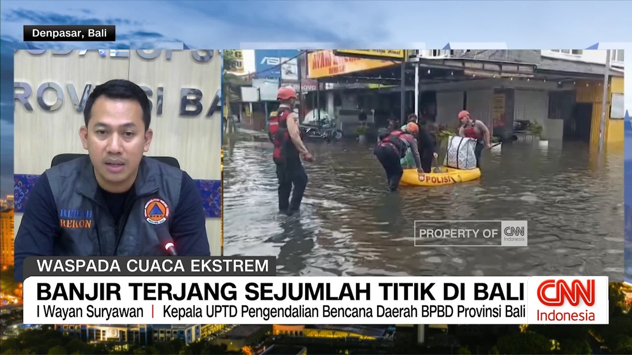 Banjir Terjang Sejumlah Titik di Bali