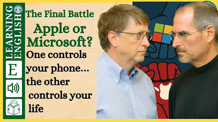 Learn English Through Story | The Apple vs Microsoft War  | English Listening Practice