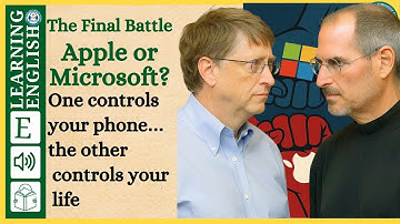 Learn English Through Story | The Apple vs Microsoft War  | English Listening Practice
