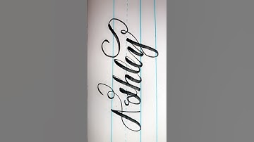 Ashley ✍🏼#caligrafia#nameart #calligraphylettering #calligraphy #escribir #cursive #cursivewriting