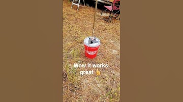 5 gal bucket mount on fire 🔥 activation #cw #pota #hamradio #hamradioantenna