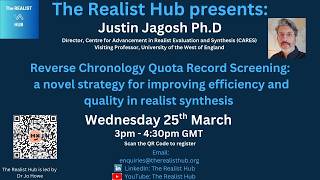 Reverse Chronology Quota Record Screening seminar by Ph.D Justin Jagosh