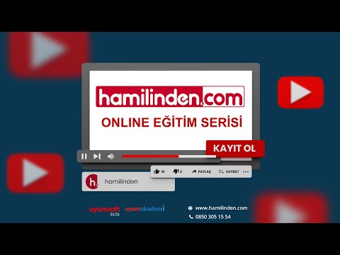 Hamilinden.com & Uyumsoft Online Eğitim Serisi