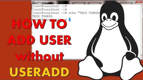 Linux user creation without useradd