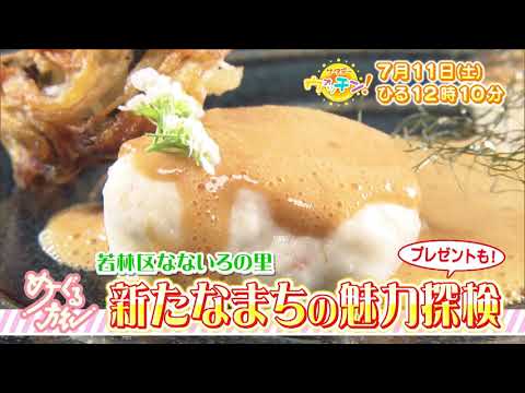 【tbcテレビ】「サタデーウォッチン」7月11日 新たなまちの魅力探検　若林区なないろの里
