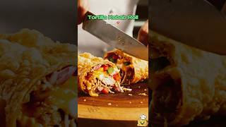 Tortilla Kebab Roll Recipe 😍 #cooking