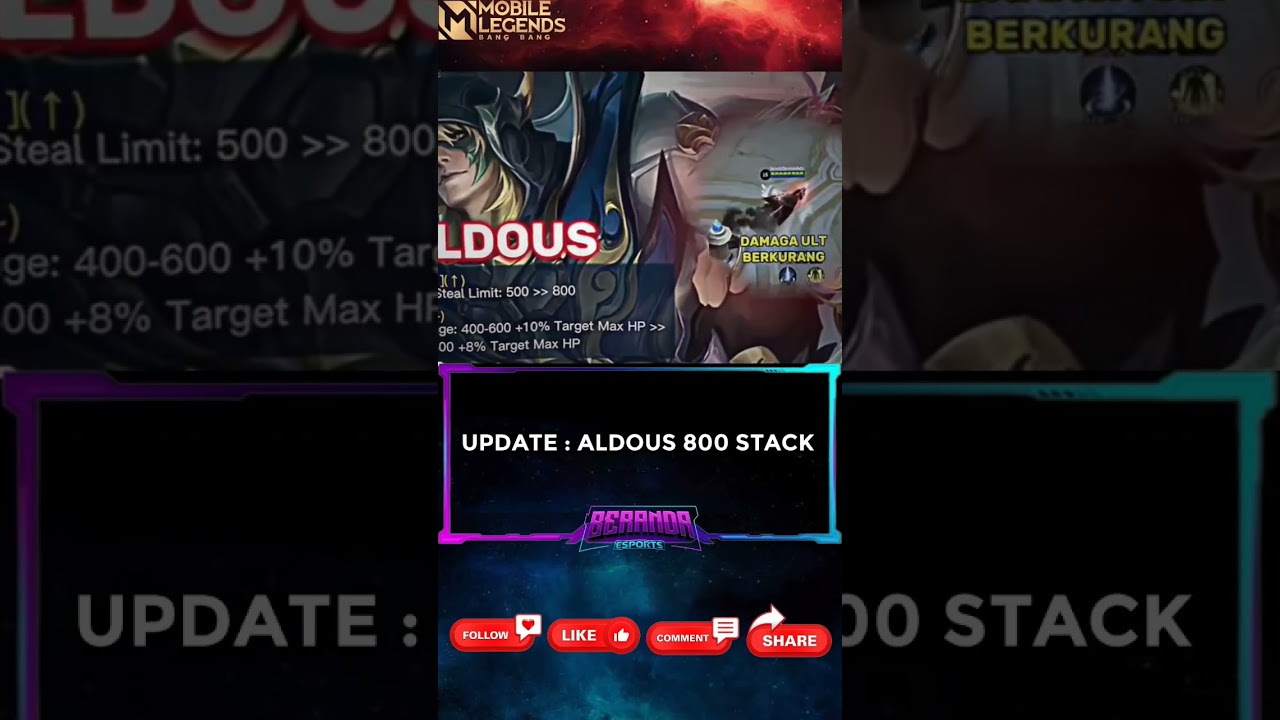Aldous New Revamp 800 Stacks🥶
