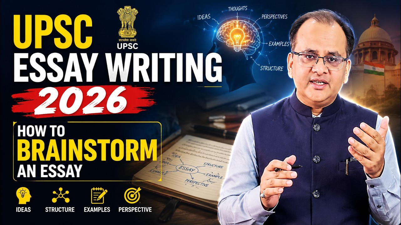 UPSC Essay Writing 2026 | Brainstorming Technique to Score 140+ Marks ...