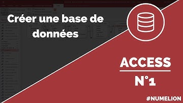 Tutoriel et cours Access n°1 : Création d