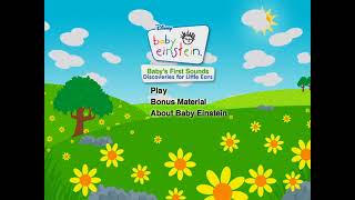 Baby Einstein: Baby's First Sounds 2008 DVD Menu 