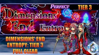 #131 [GL] DFFOO: DIMESNSIONS' END ENTROPY - Tier 3 Full Clear