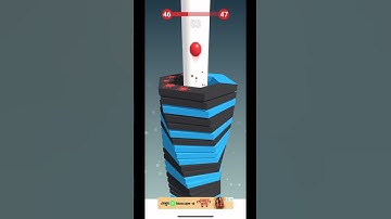 🟣😁Stack Ball 3D Level 46🔈Gameplay On (IOS)🏀 #shortvideo #shorts #youtubeshorts #subscribe