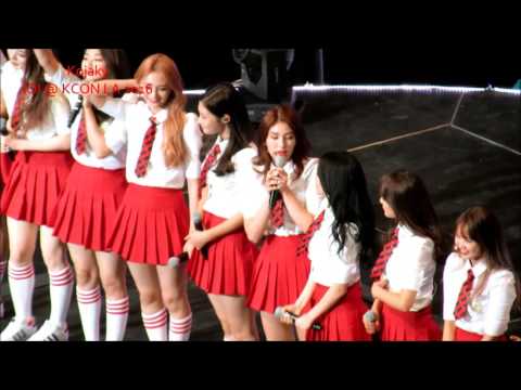 [Fancam] IOI (아이오아이) talking at KCON LA 2016 7/30/16