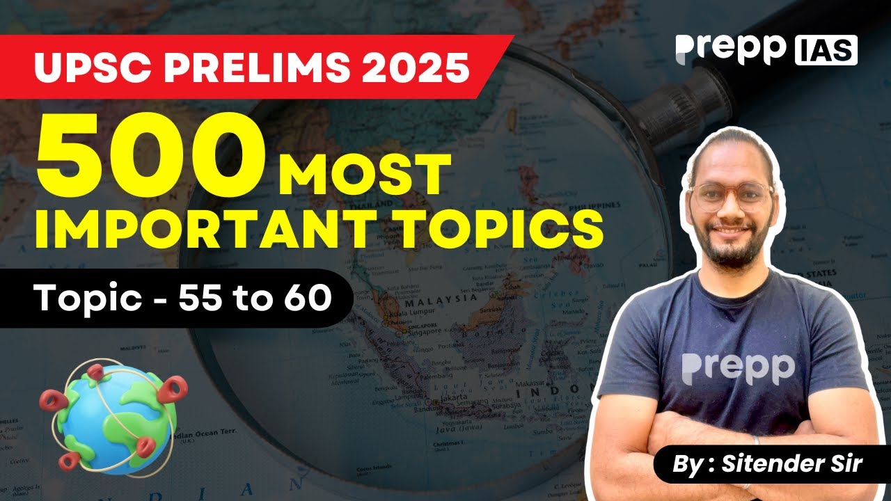 Important Topics for UPSC Prelims 2025 | 500 Topics | #upsc2025 # ...