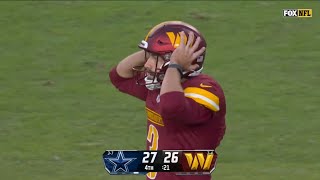 Commanders Miss Game-Tying Extra Point - COWBOYS vs COMMANDERS - 2024-25 NFL SEASON WEEK 12