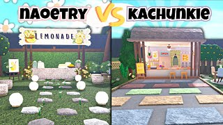 Bloxburg Lemonade Stand Build Battle vs. @kachunkie