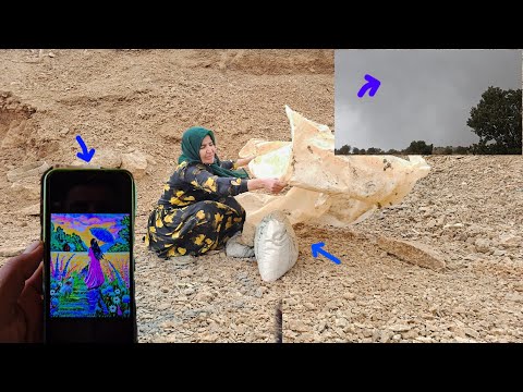 Lonely Nomadic Mother In The Mountains Hard Life In The Rain But Hope Never Dies