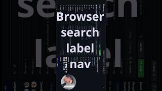 Search label navigation in the browser - Vimium