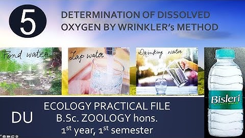 Determination of dissolved oxygen by wrinkler