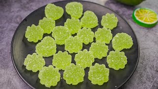 Lemon Gummy Candy Lemon Jujubes Recipe Jello Candy Recipe Yummy