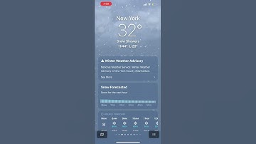 Snow showers iPhone weather animation