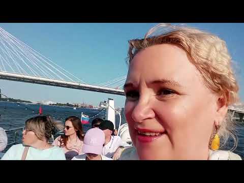 На корабле по Финскому заливу. Путешествия. Санкт-Петербург