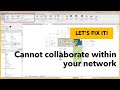 Collaborate within your network option is not available in Revit