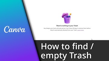 How to empty Trash in Canva ✅ Tutorial