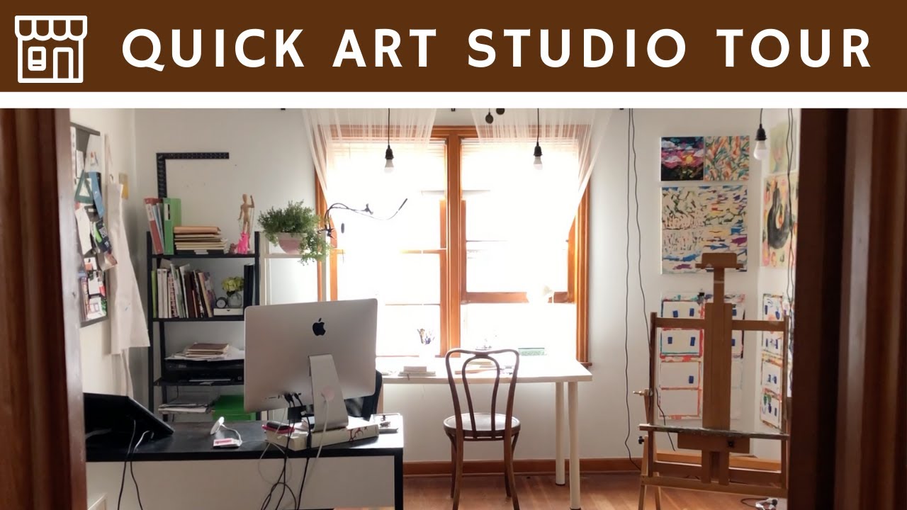My Quick Art Studio Tour YouTube