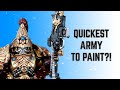 The quickest army to paint painting custodes with peachy