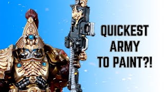 The Quickest Army to Paint! Painting Custodes with Peachy
