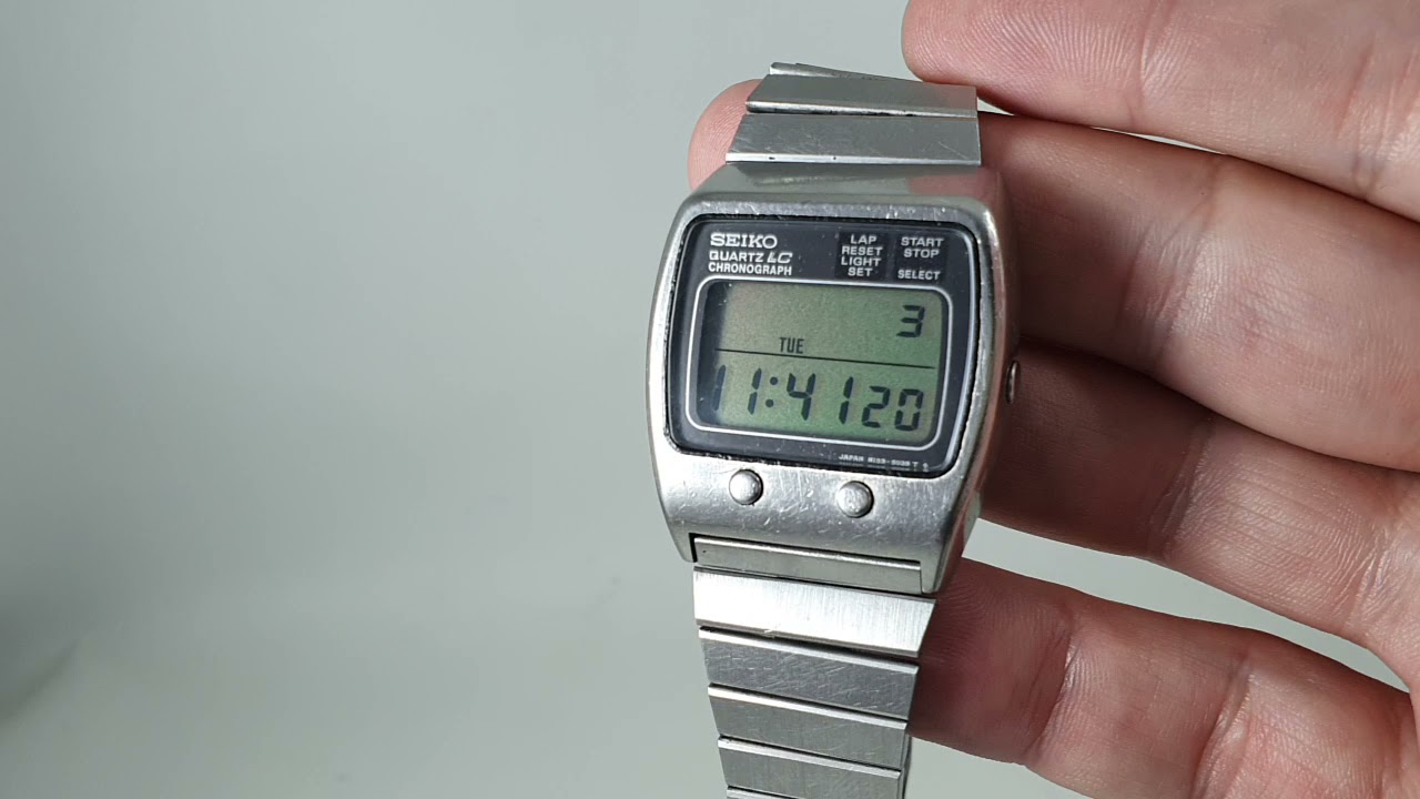 1977 Seiko LC Chronograph men's vintage watch. - YouTube
