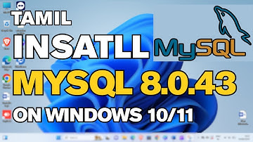 How to install MySQL 8.0.43.0 Server and Workbench latest version on Windows 11/10 Tamil #mysql