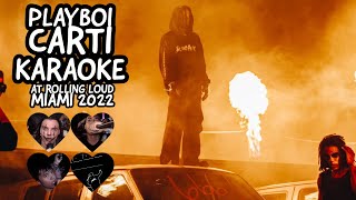 Playboi Carti - Stop Breathing (Karaoke) & more at Rolling Loud Miami 2022