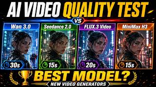Wan 3.0 vs Seedance 2.0 vs FLUX.3 vs MiniMax H3 — AI Video Quality Compariso