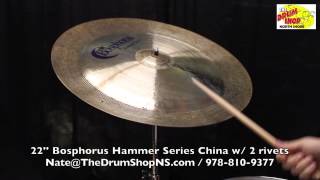 Bosphorus Hammer Series China w/ 2 Rivets 22'' - The Drum Shop North Shore