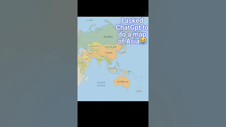 I asked ChatGPT to do a map of Asia😂 #geographythroughmaps #map #asia  #mapguide #geography