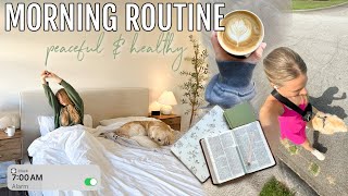 MORNING ROUTINE! healthy &amp; peace filled habits