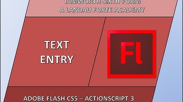 Flash Text Entry Tutorial