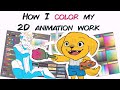 How I Color my Animation Work