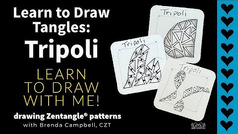 Drawing Tripoli: a Zentangle® Pattern | Angel Whispers Art