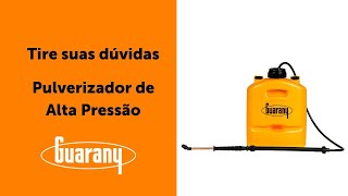Pulverizador De Alta Pressão - Dúvidas E Manutenção Periódica