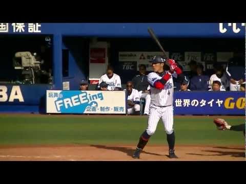 横浜DeNA荒波翔タイムリーツーベース2013.3.21