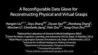 A Reconfigurable Data Glove for Reconstructing Physical and Virtual Grasps
