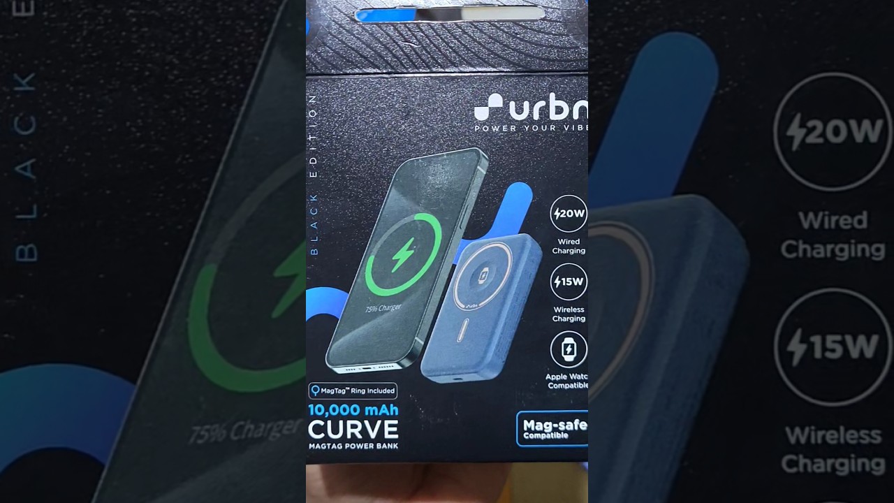 Urbn Curve Magtag 10,000mah Magsafe PowerBank🔋 | URBN World | Acetron Tech Ventures