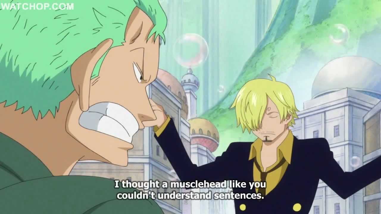 one piece zoro e sanji