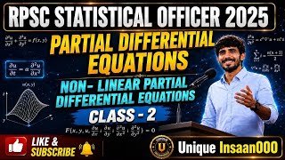 Partial Differential Equations || Rpsc Statistical Officer( सांख्यिकी अधिकारी ) 2025 || Math for So