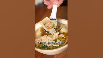 WONTON SOUP Better Than Chinese Takeout!