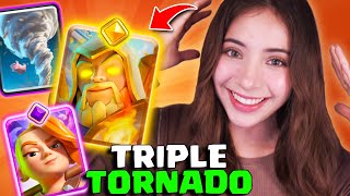 Me Burle Del Rival Con Triple Tornado En Clash Royale